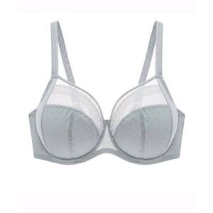 Understance Salma FlexWire Full Coverage‎ Lace Bra Gray SZ:46H